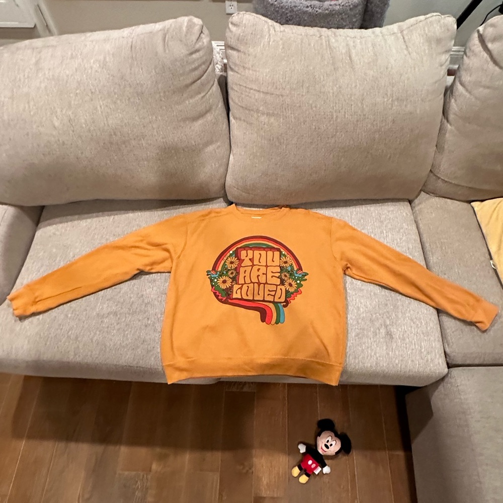 New Pretty Warm, Comfy & Hippie Logo Style Sweatshirt! Size Small. YOU ARE LOVED